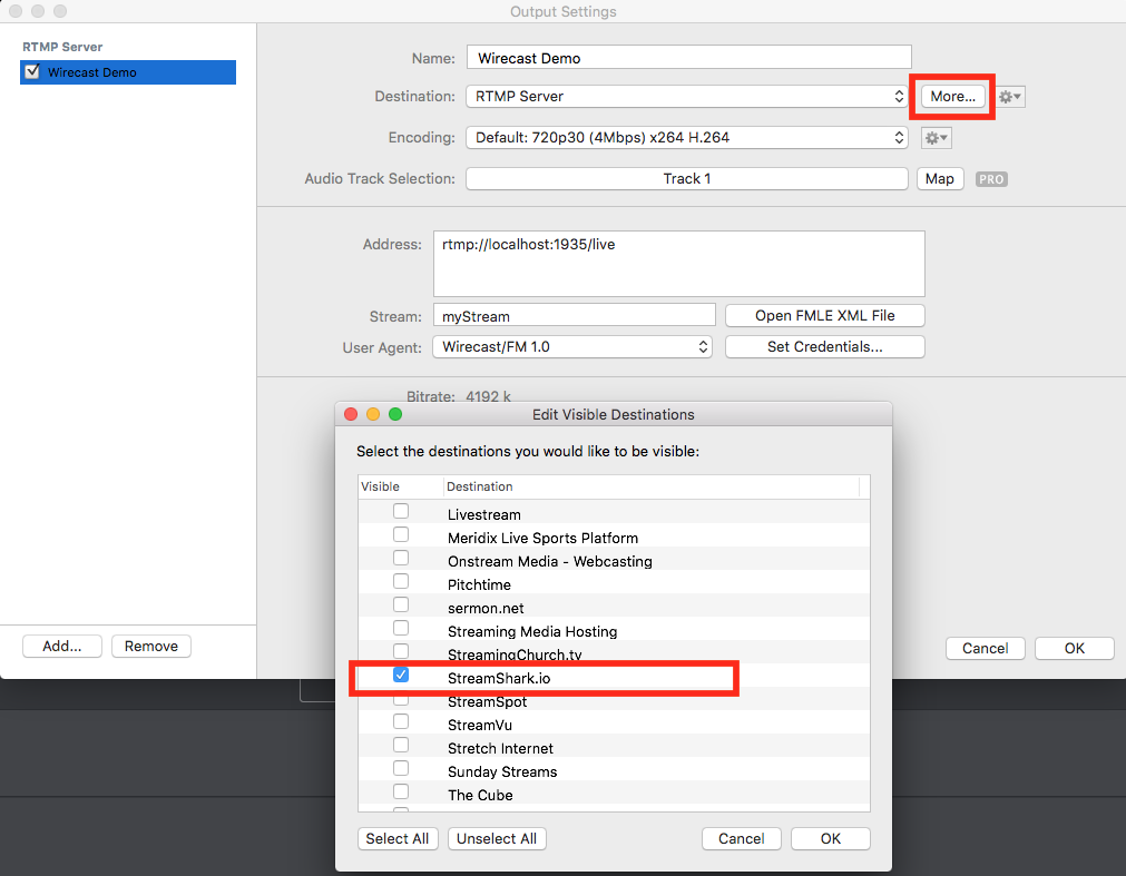 wirecast rtmp server